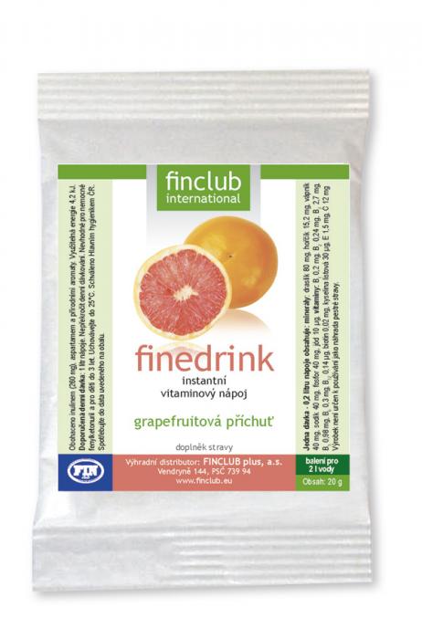 Nápoj Finedrink - Grapefruit 2 l FINCLUB